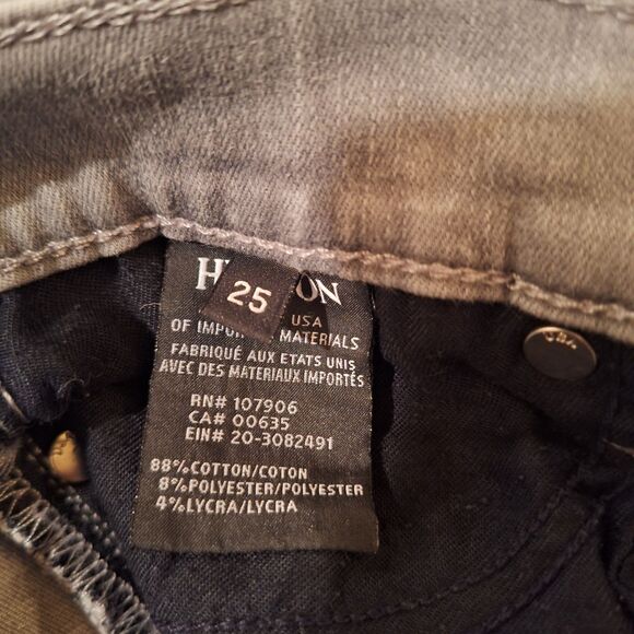 HUDSON Jeans Women 25 Gray Nico Midrise Super Skinny Stretch Denim - Picture 10 of 14